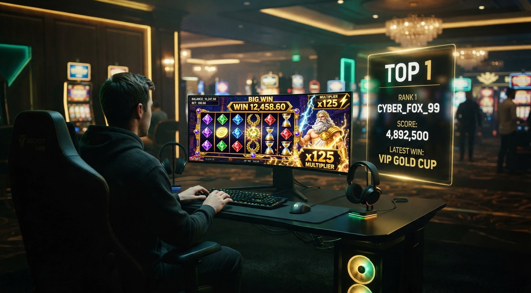 ranking demos gratis - jugador top 1 del ranking demos gratis jugando a Gates of Olympus slot demo en VideoSlotsTV