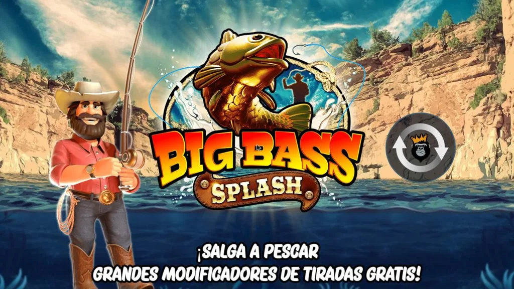 Big Bass Splash demo gratis: pantalla de inicio con modificadores de tiradas gratis