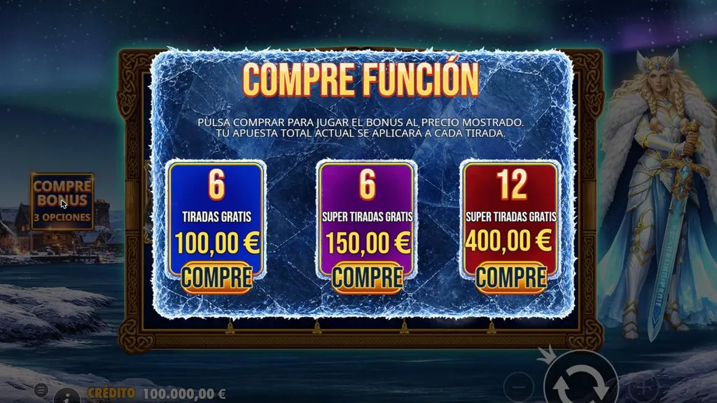 Freya 1000 demo gratis: compra de bono 50x, 75x y 200x