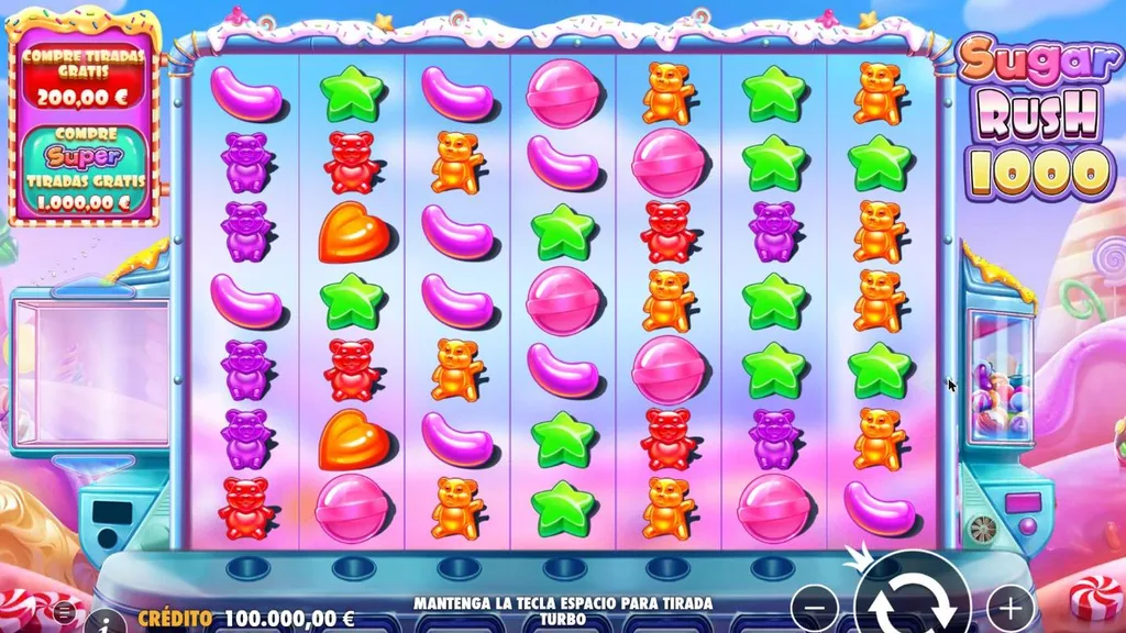 Sugar Rush 1000 demo gratis: cuadrícula 7x7 y compra de tiradas