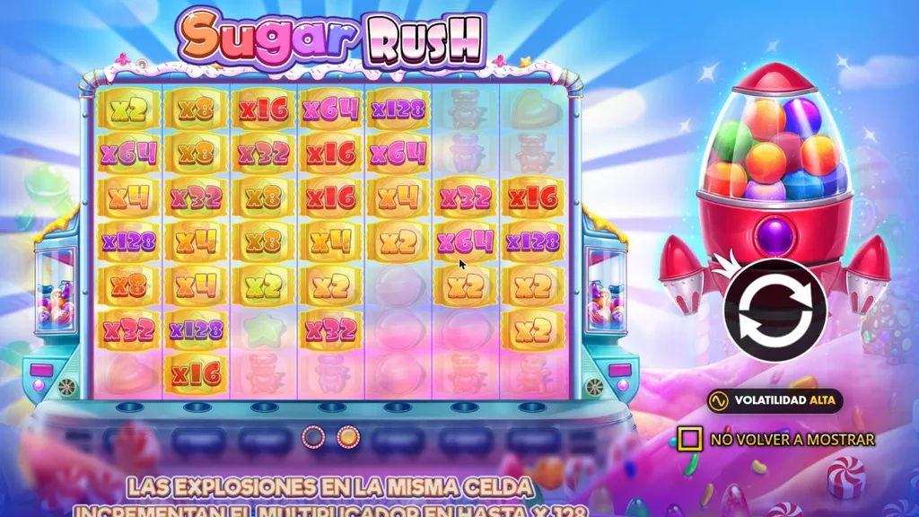 Sugar Rush demo gratis: multiplicadores hasta x128