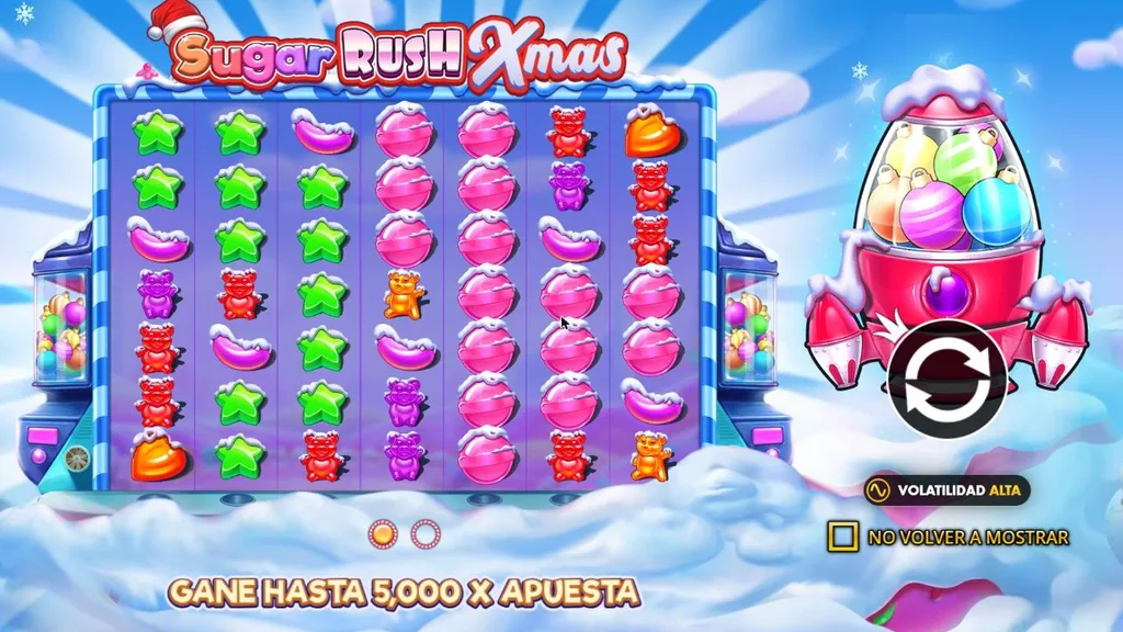 Sugar Rush Xmas demo gratis: gana hasta 5.000x la apuesta